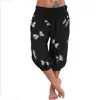 s Pants Women High Waist Harem Lightweight Streetwear Female Pocket Baggy Jogger Trousers Bottoms with Print 211115