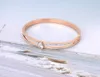 Lokaer moda strass polsino braccialetti braccialetto gioielli titanio acciaio inossidabile ovale cristallo cz braccialetto da sposa per le donne B20089 Q0717
