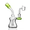 Heady Glass Dab Rigs Diffusion Blue Fooths Green Bubbler Water Rura Z Banger Dome Adapter Dwie funkcje Dobra gładkie trafienia