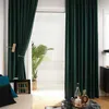 green velvet blackout curtains
