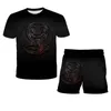 Conjuntos de Roupas 3D Cobra Kai Kids Boy's Girl Roupas Engraçadas T-shirt Shorts Ternos Fato de Impressão Crianças Verão