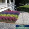 Buntar konstgjorda lavendel blommor utomhus falska för dekoration faux växter trädgård veranda fönsterlåda dekor dekorativa kransar fabrikspris expert design kvalitet kvalitet