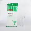 Färgglada Drickande Plast Straws Art Halm Böjning DIY Modellering Avkastning 100 stycke En Väska Drycker Juicer Bärare Kök Bar Verktyg Tillbehör Svart Transparent