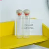 Szklane butelki z Cork 18ml Cute Tiny Słoiki Zaopatrzenie na prezent ślubny Dekoracje 100PCSGood Qty