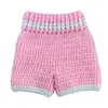 0-3 mois Bébé Crochet Photographie Props Shoot Nouveau-Né Photo Cool Garçon Costumes Infant Pantalon Vêtements Ensemble 2524 Q2