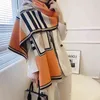 Écharpes Scarv Cachemire Écharpe Femmes Pashmina Châles Wraps Épais Chaud Bufanda Hijab Hiver Poncho Stol Couverture1
