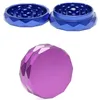 2 Layer Diamond Aluminium Alloy Dry Herb Grinder for Smoking Tobacco Pipes Accessories 2.44 inch Grinders Mill Crusher