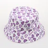 2022 Barn Bucket Kepsar Kids Sun Hatt 30 stilar Blommor Baby Sunhat Toddler Fiske Kepsar Pojkar Flickor Sommarfiskare Tecknad Beach Style