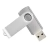 Zilver 32 GB USB 2 0 Flash Drives Roterende Swivel Thumb PenDrives 16 gb Opvouwbare Memory Stick voor Computer Laptop macbook Tablet2871