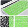 Laptop Soft Silicone Colorful Keyboard Case Protector Coperchio Pelle per MacBook Pro Air Retina 11 12 13 15 Pacchetto di carta antipolvere impermeabile