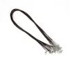 2mm 45cm färgglada ormvax läder halsband sladd sträng rep tråd förlängare kedja mode diy smycken fynd grossist