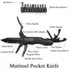 Pocket Knife Multitool складные ножи Модернизированные для кемпинга Рыбалка Пешие прогулки на открытом воздухе Инструменты EDC с плоскогубцами Отвертки отвертки Открывалки для бутылок Блокировка прочный