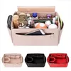 Make Up Organizer Felt tyghandv￤ska Insert Bag Travel Inner Purse Portable Cosmetic Bags Passar Speedy271D