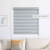 Double layer Day and Night Indoor Shade Window Manual Zebra Blinds Shade Dual Roller Blinds W220309