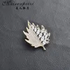Pins Brooches Meirenpeizi Large Gold Brooch Pin Plant Costume Jewelry For Women Wedding Party Banquet Christmas Gifts Seau22