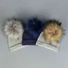 Geebro Newborn Baby Girls Boys Winter Warm Hats With Fake Pom Fur Balls Flanging Beanies For Toddler Kids Cotton Caps Hat Y21111