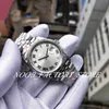 Uomo di orologi Argento quadrante romano stile 36MM Super GMF fabbrica impermeabile da uomo data 904L acciaio automatico Cal.3235 movimento 126234 orologio da sub orologio da polso scatola originale