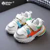 Taille 21-30 bébé chaussures décontractées pour garçons filles baskets colorées pour enfants respirant maille enfants chaussures de sport bébé enfant en bas âge chaussures G1025