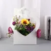 باليد الحب زهرة مربع قابلة للطي ورقة زهرة حقيبة زهرة متجر مهرجان الزهور ترتيب مربع بالجملة