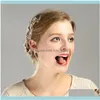 Hair Jewelryhair Clips & Barrettes Gorgeous Combs Crystal Floral Leaf Headband Women Pearl Jewelry Soft Chain Ornaments Bridal Tiara Wedding