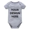 Footies Custom Born Baby Girls Boys Rompers Solid Black White Infant Unisex Pink Jumpsuits Roupas De