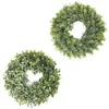 Artificial Green Leaves Wreath 175 Inch Front Door Wreath Shell Grass Boxwood For Wall Window Party Decor 533 V29191871