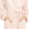 Mulheres sleepwear mulheres com capuz vestes senhoras flanela bathrobe animal bordado nightgown inverno espessamento banho quente roupão vestido vestido ma7