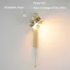 Led indoor wall lamps switch stair light fixture nordic sconces home deco glod led luminaire bedroom 210724