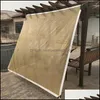 Buildings Patio, Lawn Home & Gardennet Beige Sunshade High Quality Shelter Car Roof Er Awning Sun Protection Garden Balcony Shade Net Sail X