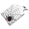 White Spider Embroidery PU Leather Golf Club Headcover for Square Large Mallet Putter Covers