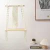 Tapeçarias Wall Hangings Prateleira Boho Macrame Handmade Tecidos Tapeçaria Tapeçaria Decoração Indoor Deco