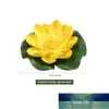 5Pcs Artificial Floating Water Lily EVA Lotus Flower Pond Decor 10cm Red Yellow Blue Pink Light Pink Pool Simulation Lotus Factory price expert design Quality Latest