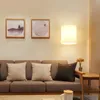 Wall Lamp Modern Led Glass Wood Bedroom Bedside Living Room Candlle Lights Creative Study Staircase Bathroom Light Fixture