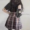 Cinq doigts gants sans doigts Anime PU cuir Kawaii coeur noir blanc rose mode Streetwear femmes Punk Goth Lolita T436
