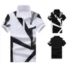 Camisas para hombres 2022 Verano Geometría de impresión de alta calidad Casual Masculino de manga corta Camisa POLOS PARA HOMBRE HOMBRES