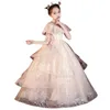 Plus Size Girl Pageant Hot Pink Lovely Tiers Organza Skirt Backless Ruched Long Kids Formal Gowns Party Celebrity Dress For Teens