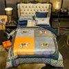 luxe winter designer beddengoed sets fluwelen queen king size dekbedovertrek laken kussenslopen hoge kwaliteit modeontwerpers dekbed set