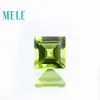 보석 만들기, 6mmx6mm 스퀘어를위한 Melle Natural Peridot Stone 녹색 느슨한 보석, 화재 색상 및 고품질 H1015와 밝은 색상