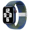 Banda de tela de nylon para la serie de correas de reloj de Apple 6 SE 5 4 3 38mm 40mm 42mm 44mm Elod de bucle solitario trenzado ajustable para iWatch Correa de reloj