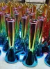 Qualité Nano Plating Glass Bong Eau Fumer Narguilé Tuyau 12 pouces de hauteur avec tige et bol
