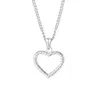n1999 Damen-Halskette, Edelstahl, Gold, Silber, einfacher Herz-Anhänger, Ewigkeitsliebhaber-Halskette, 50,8 cm + 5,1 cm