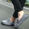 남자 캐주얼 신발 패션 남자 야생 편안한 신발 수제 스웨이드 정품 가죽 망 Loafers Moccasins 남성용 아파트 남성 운전 신발에 슬립