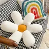 Pillow Lovely Petal Daisy Kasta Kudde Ottoman Bedroom Sofa Tatami Golv Plysch Heminredning