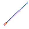 Colorful Portable Smoking Titanium Tip Straw Shovel Scoop Dabber Spoon Nail Wig Wag Wax Oil Rigs Knife Waterpipe Hookah Bong Holder Snuff Snorter Sniffer Tool