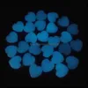 Charms Jewelry Findings & Components Fashion 50Pcs/Lot Charm Glow In The Dark Luminous Heart Stone Pendants Necklaces For Making Wholesale D