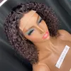 女性卸売価格最高品質グレードの生レミー人間の髪の水の波機械作りの閉鎖ウィグ8インチスーパー9月Promotion
