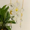 Chaveiros Celestial Moon Sun Catcher Crystal Rainbow Maker Janela DIY Home Boho Room Wall Decor Chandelier Prismas Witchy Catch252i