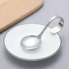 50pcs Hotel and Restaurant Use Stainless Steel Canape Serving Spoon Shiny Polish Sea Food with Bendy Handle
