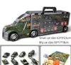 Transport Carrier Truckset met kleurrijke Mini Mental Die Cast Cars Innovative Racing Game Map - Car Transporter Toy for Kids Toys