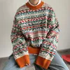 Herrenpullover Herren Winter Warmer Pullover Koreanische Streetwear Mann Pullover Herbst Grafik Gedruckt Freizeitkleidung